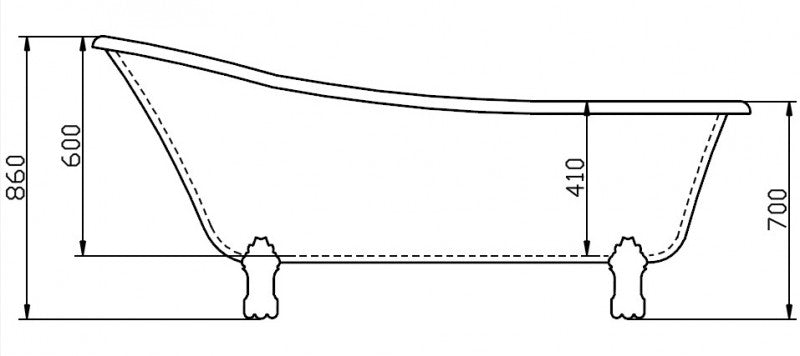 Baignoire îlot PARIS PREMIUM - Acrylique