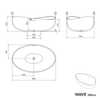 Baignoire ilot WAVE STONE - Fonte minérale