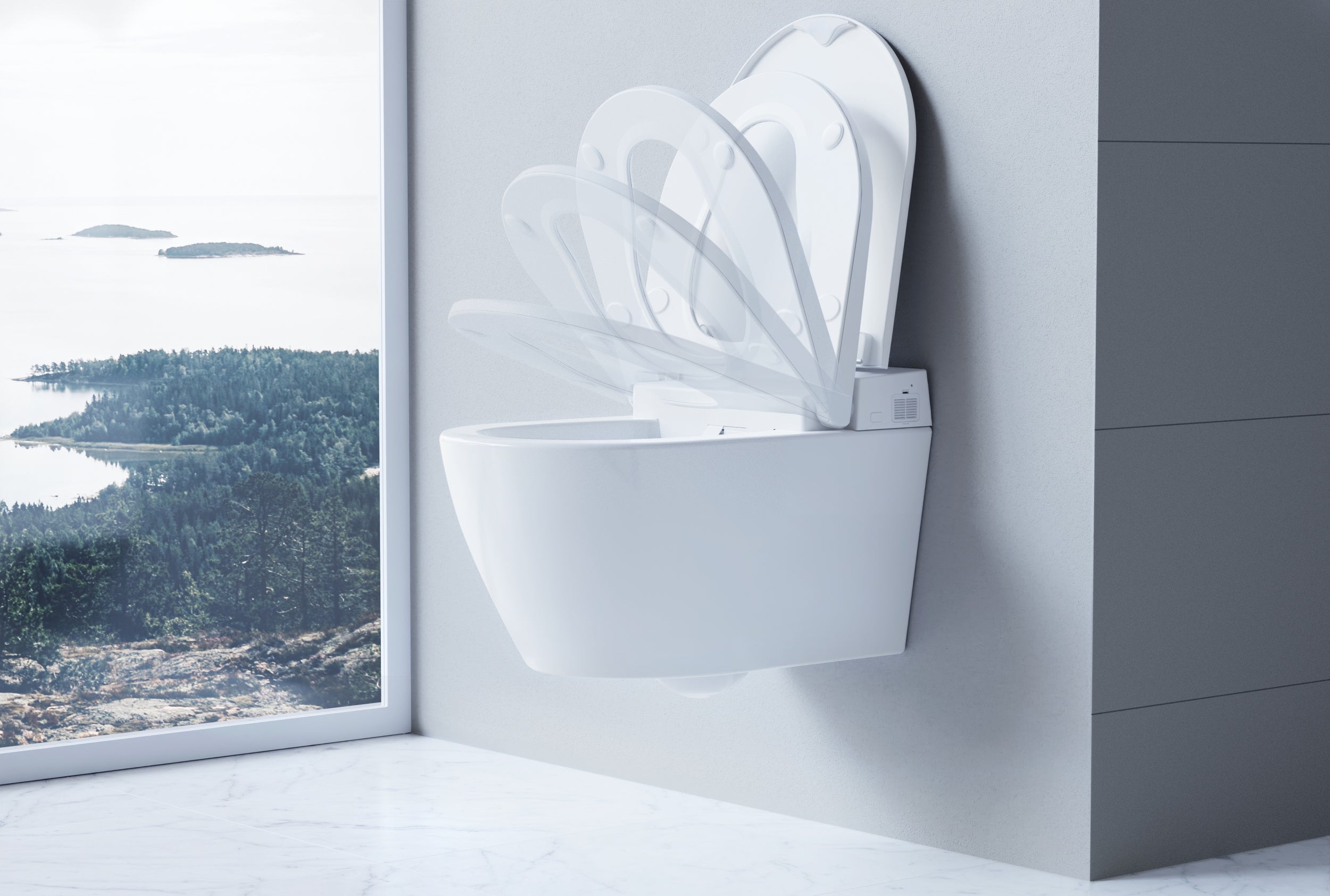 WC japonais lavant 540 PRO Blanc