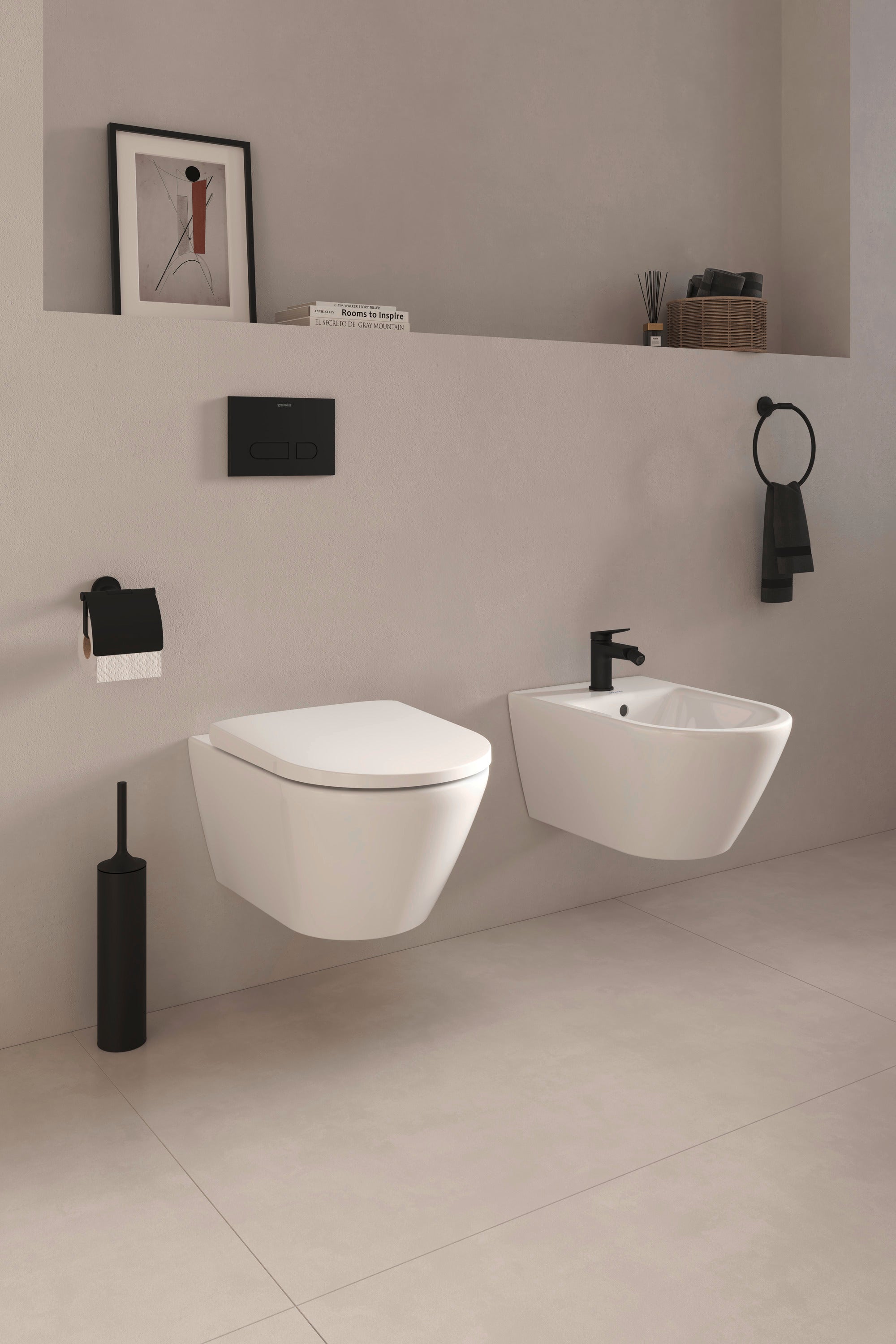 Duravit DuraSystem plaque de déclenchement mécanique pour WC
