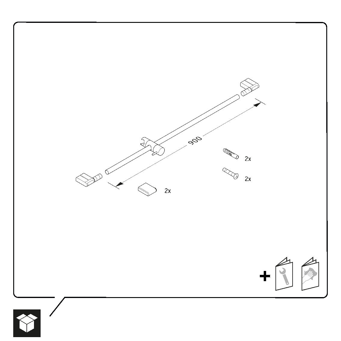 Barre de douche universelle Duravit