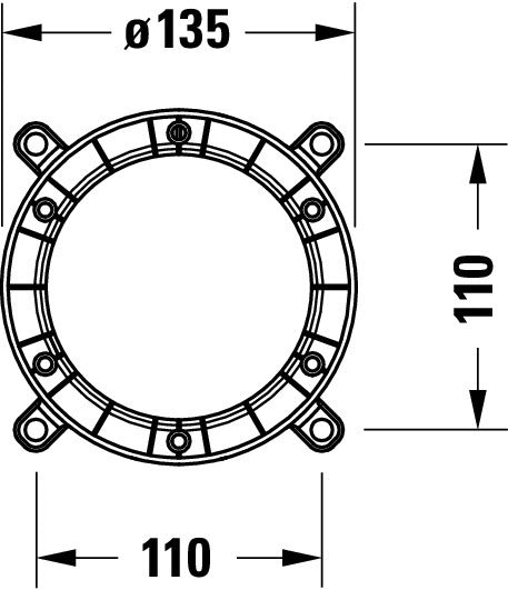 Duravit corps de base pour mélangeur de bain