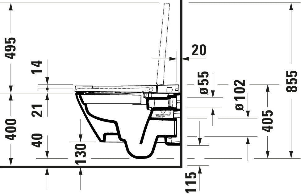 Duravit WC japonais lavant Soleil Blanc
