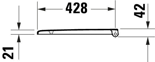 Abattant WC universel Duravit Univavo avec fermeture douce