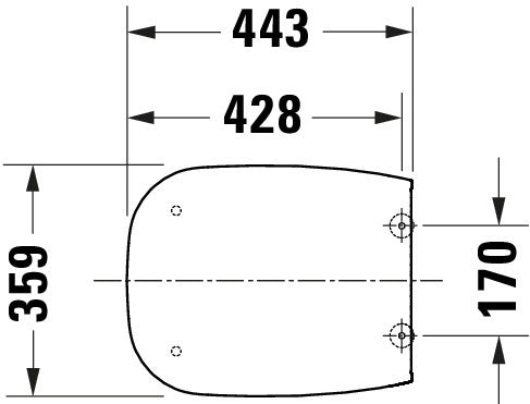 Abattant WC universel Duravit Univavo avec fermeture douce