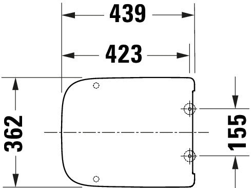 Abattant WC universel Duravit Univavo avec fermeture douce