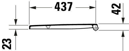 Siège de WC universel Duravit Univavo avec abattant à descente amortie