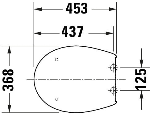 Siège de WC universel Duravit Univavo avec abattant à descente amortie