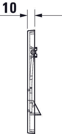 Duravit DuraSystem plaque de déclenchement mécanique pour WC