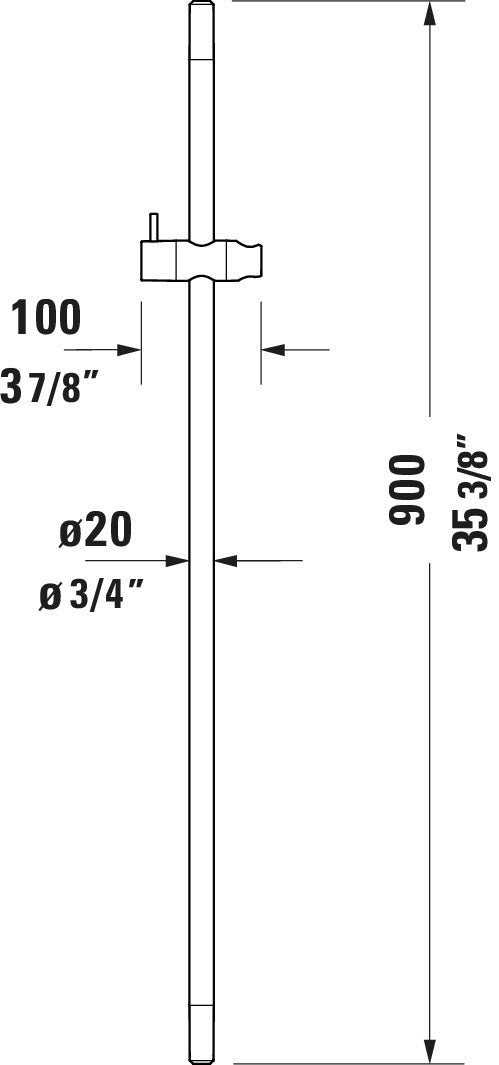 Barre de douche universelle Duravit