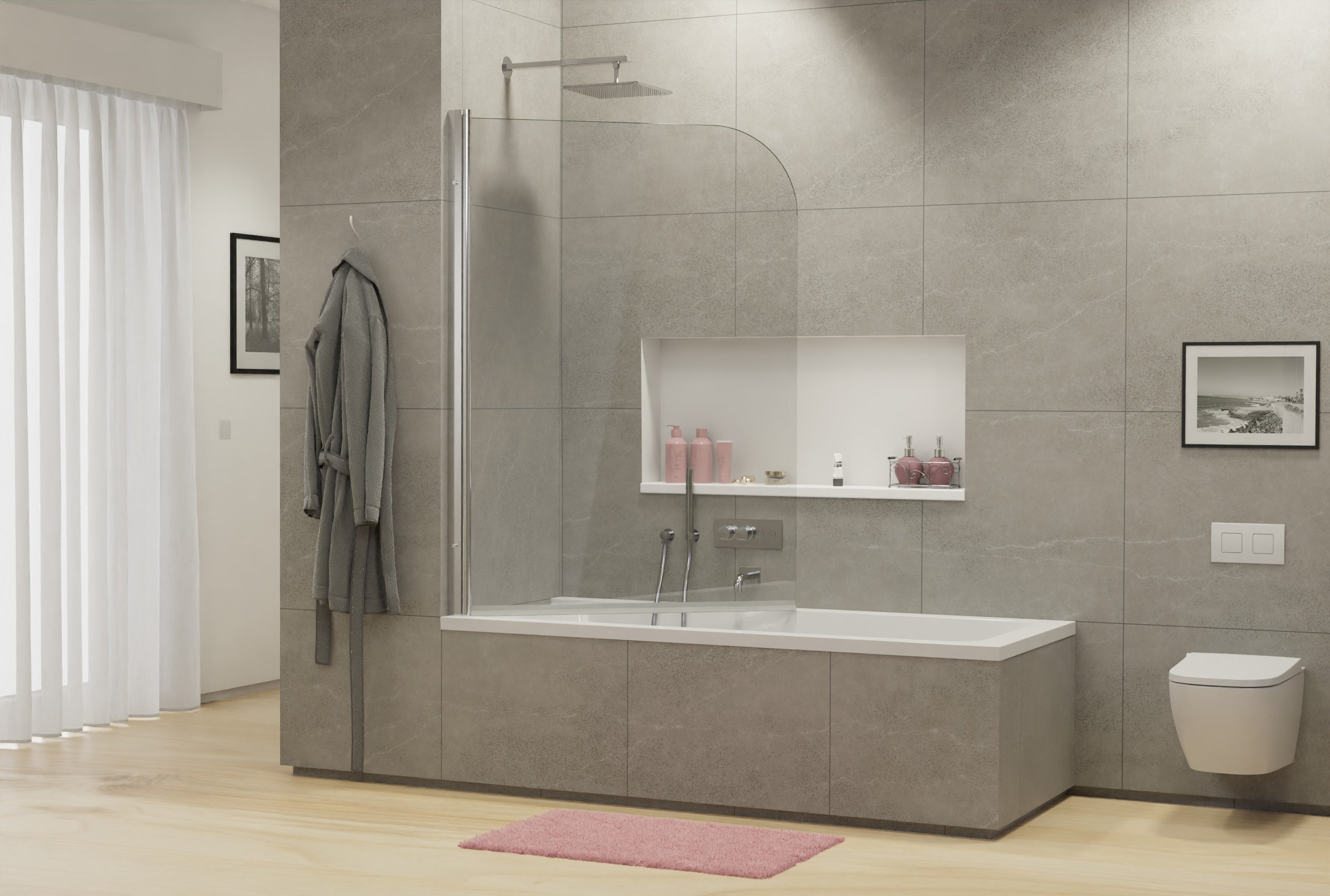 Panneau de baignoire pivotant NT201