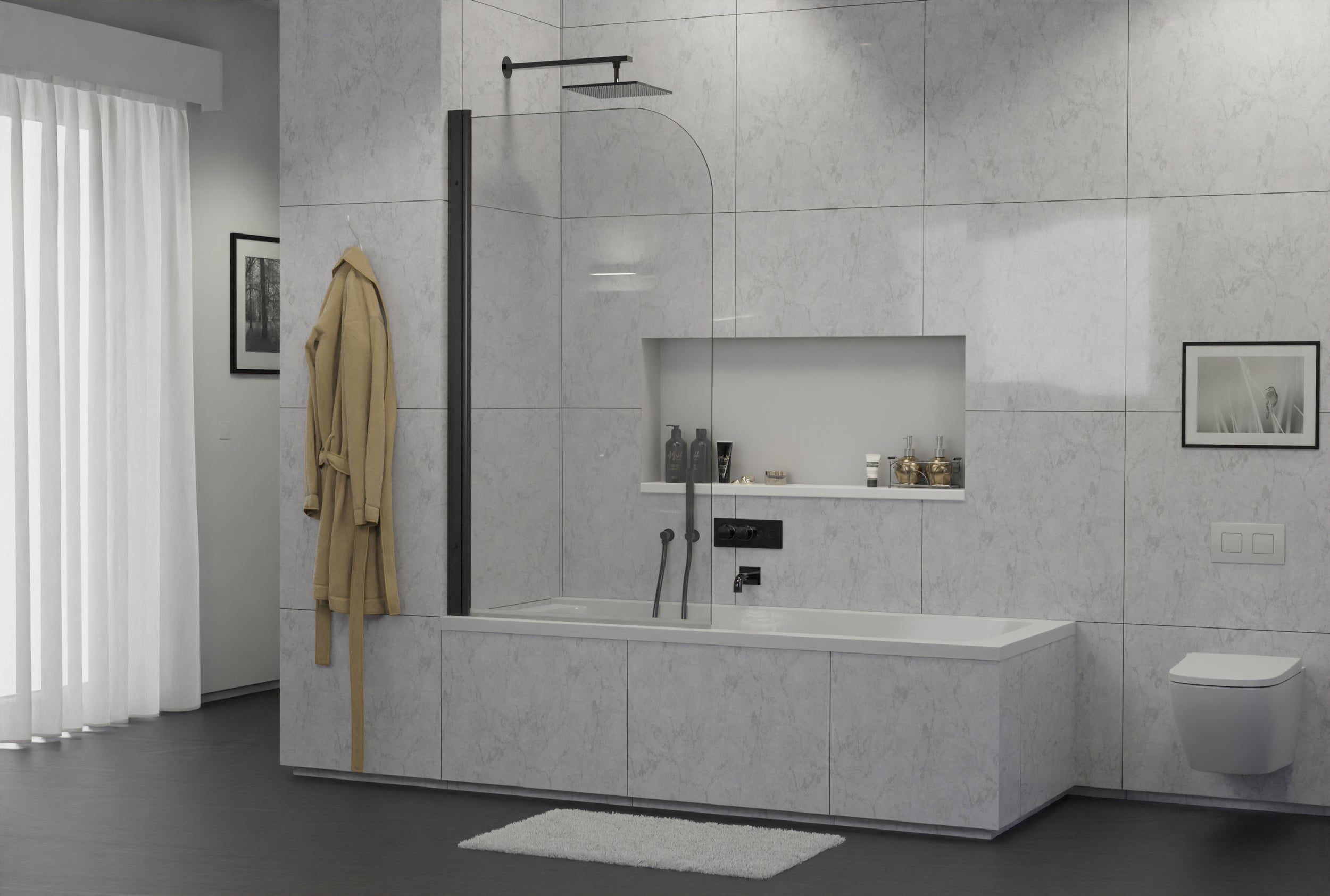 Panneau de baignoire pivotant NT201