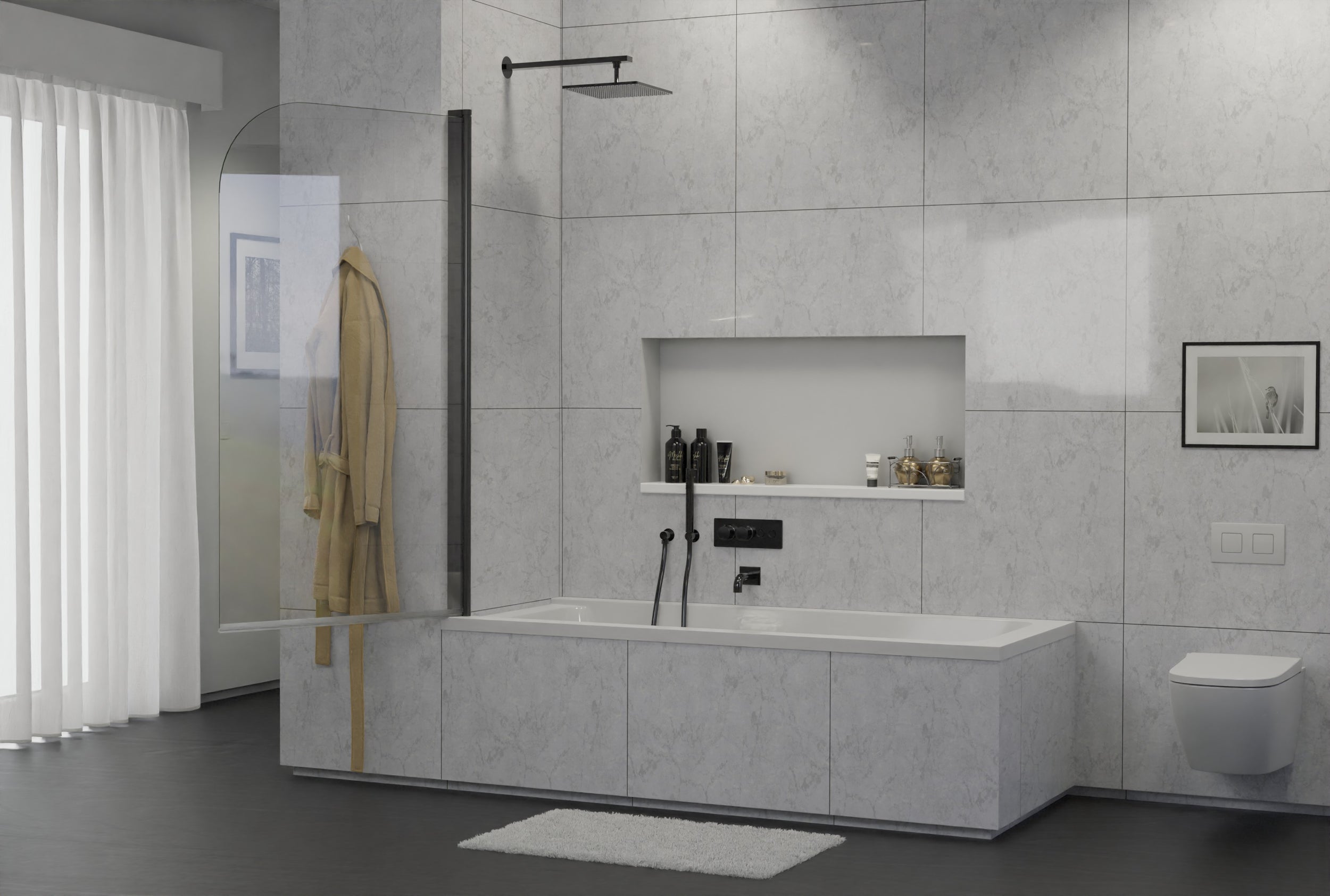 Panneau de baignoire pivotant NT201