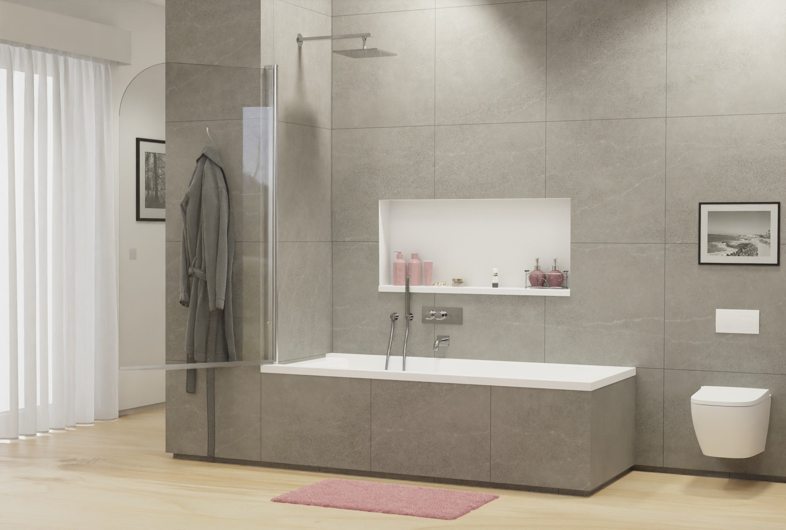 Panneau de baignoire pivotant NT201