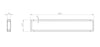 Porte-serviettes mural SDLHH60 en laiton
