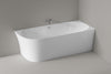 Baignoire d'angle semi-îlot NOVA SLIM LINE - Acrylique