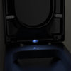 Abattant WC universel U1002 - avec éclairage LED - fonction Softclose - Noir brillant