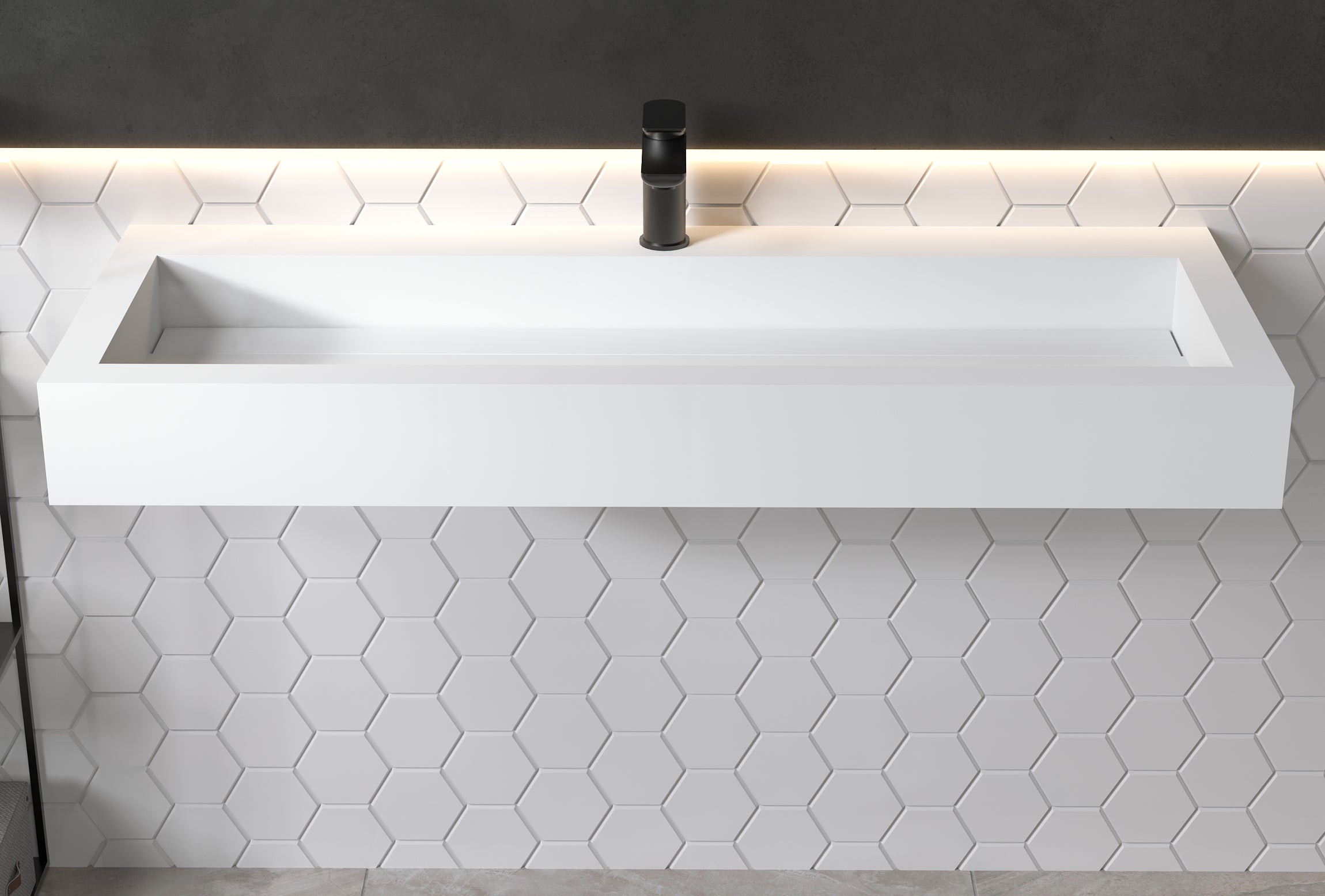 Vasque murale ou à poser PB2079 en fonte minérale