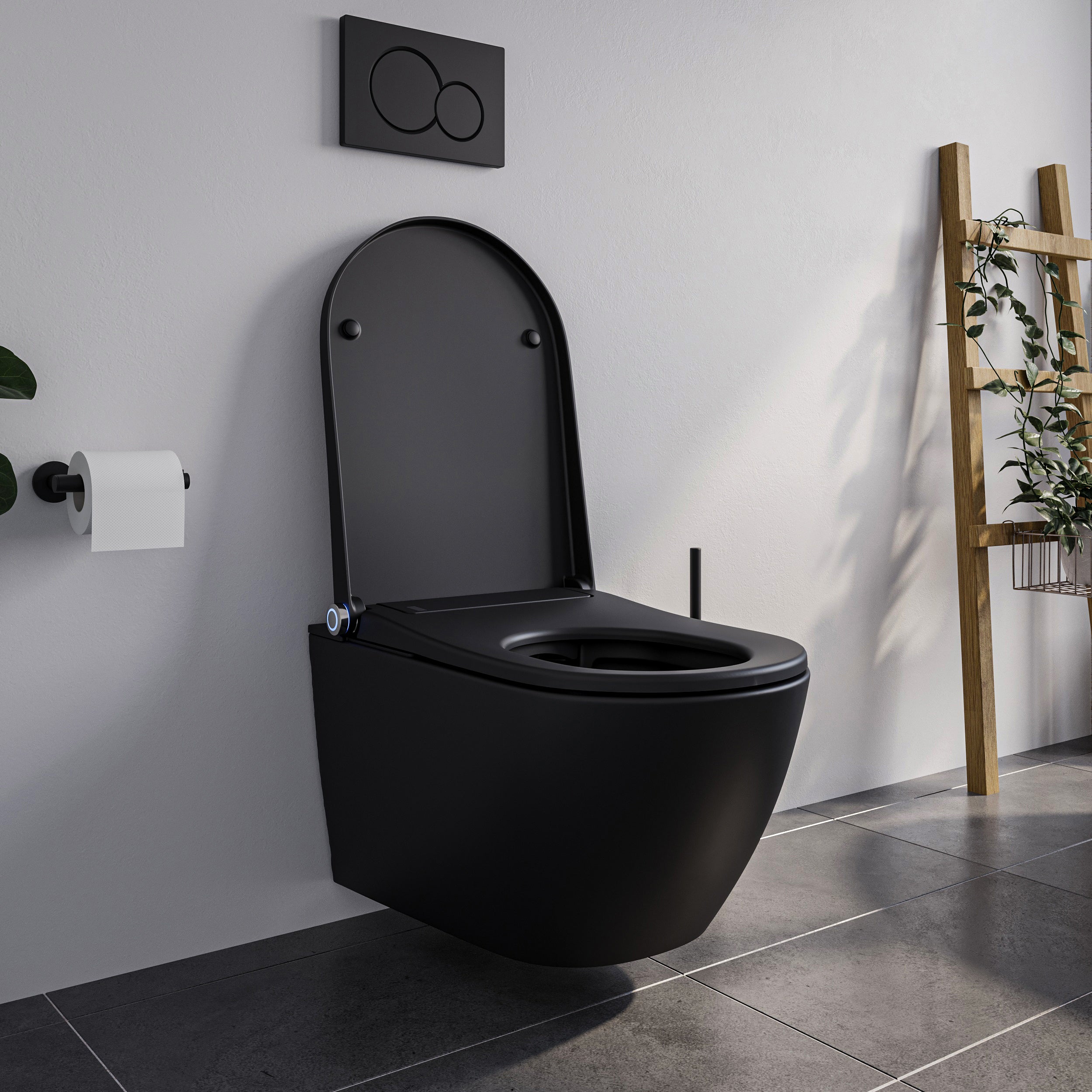 WC japonais lavant PREMIUM 1102 Noir mat