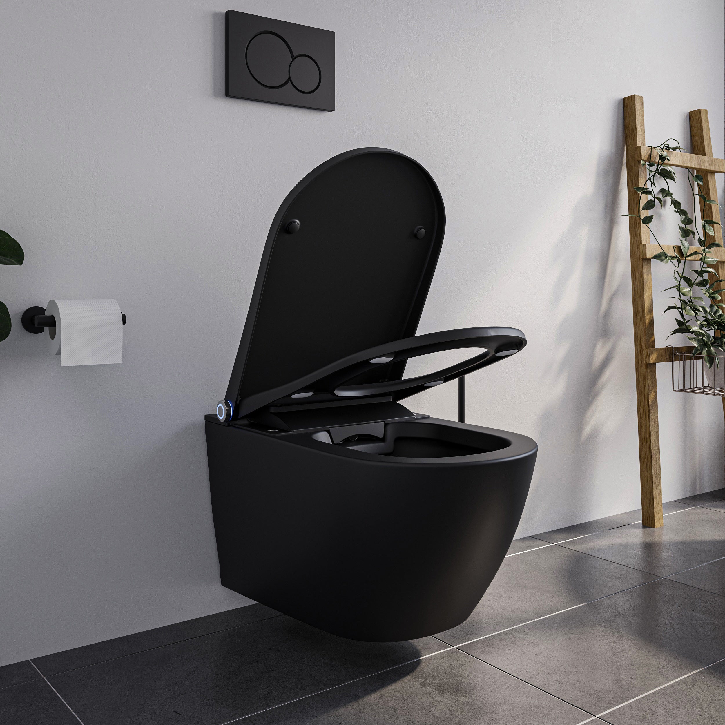 WC japonais lavant PREMIUM 1102 Noir mat