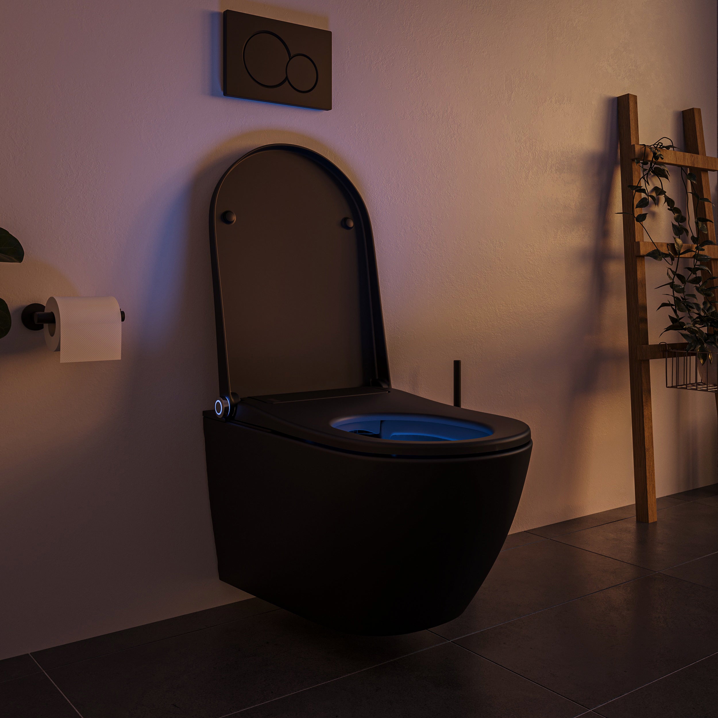 WC japonais lavant PREMIUM 1102 Noir mat