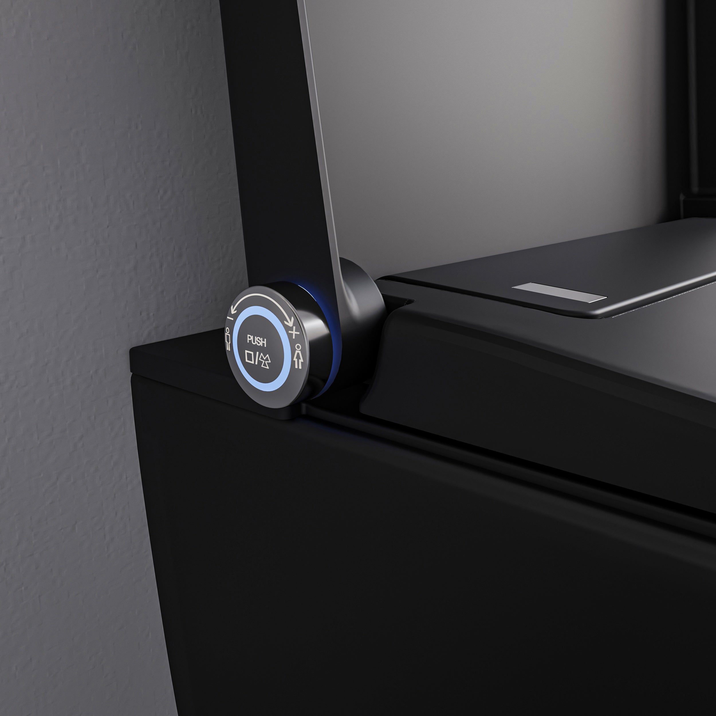 WC japonais lavant PREMIUM 1102 Noir mat