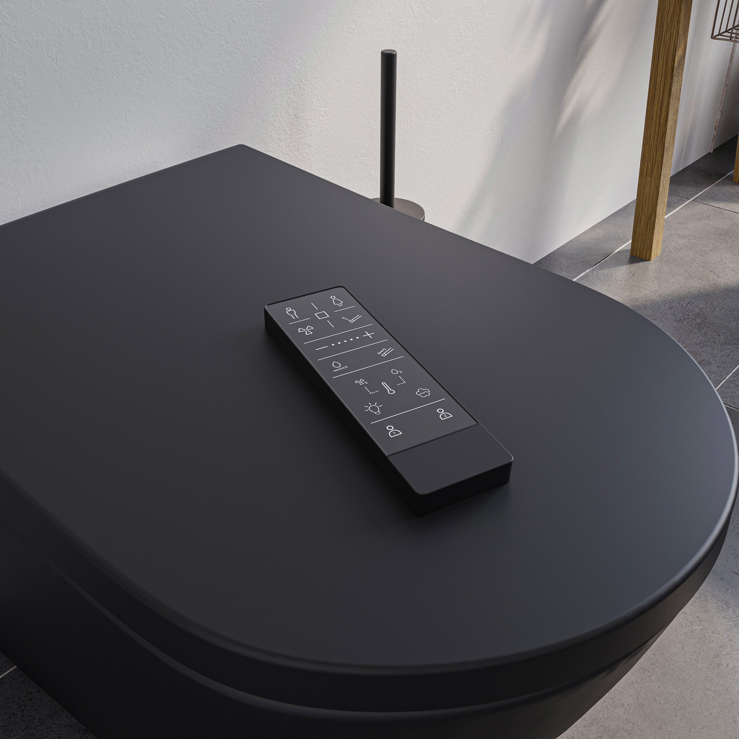 WC japonais lavant PREMIUM 1102 Noir mat