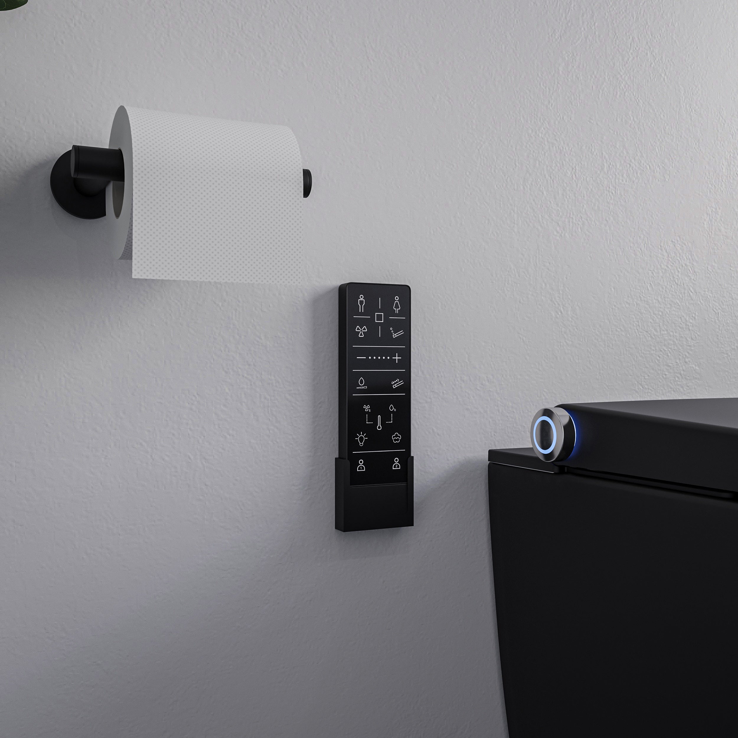 WC japonais lavant PREMIUM 1102 Noir mat