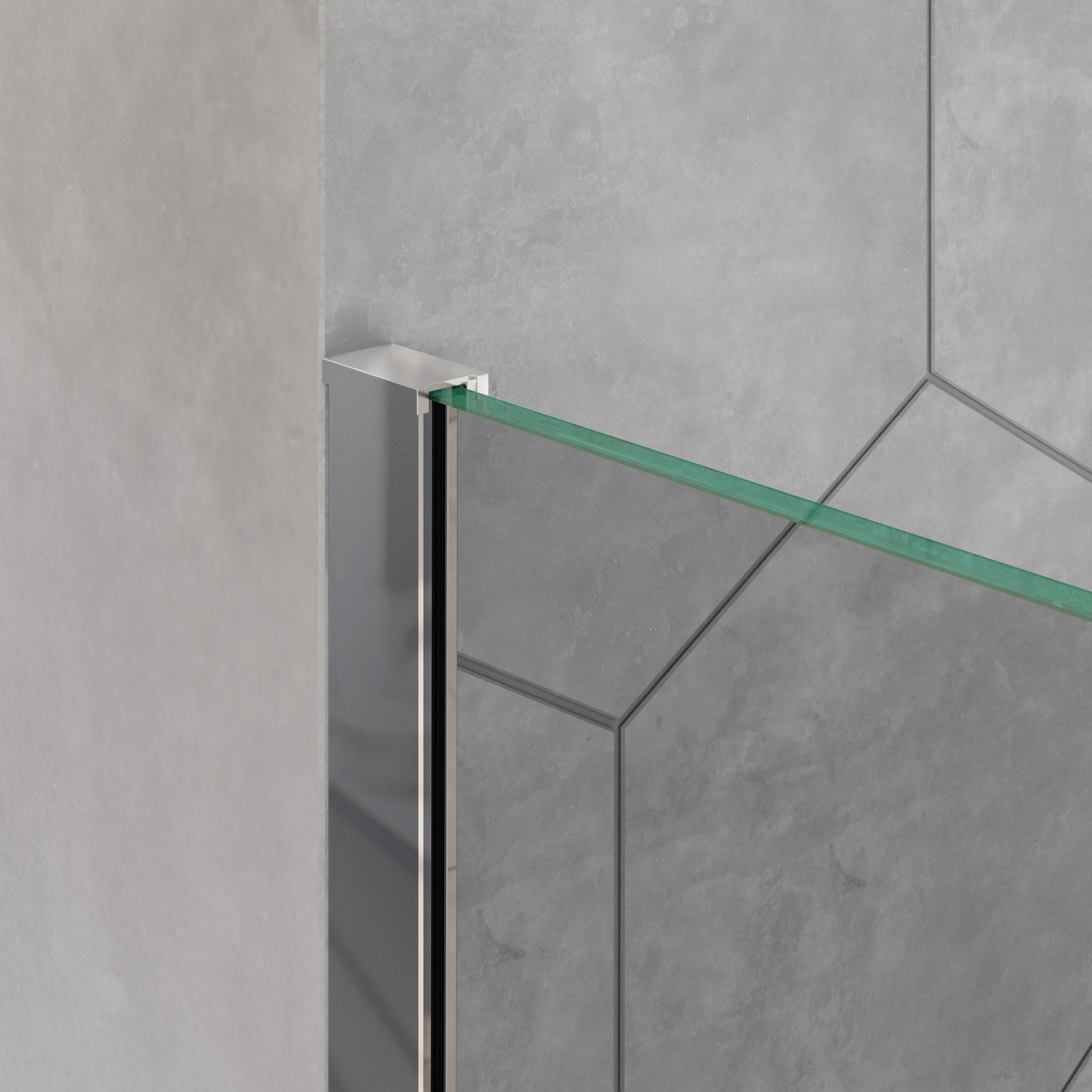 Paroi de douche Walk-In Nano verre véritable EX101