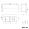 Ensemble de meubles de salle de bain VIREO 120 cm avec double vasque