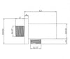 Raccord mural avec support de douche BA002