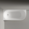 Baignoire d'angle semi-îlot NORA CORNER - Acrylique
