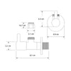 Robinet d'angle design lot de 2