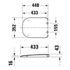 Abattant WC universel Duravit Univavo avec fermeture amortie