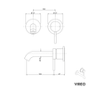 Mitigeur mural VIREO