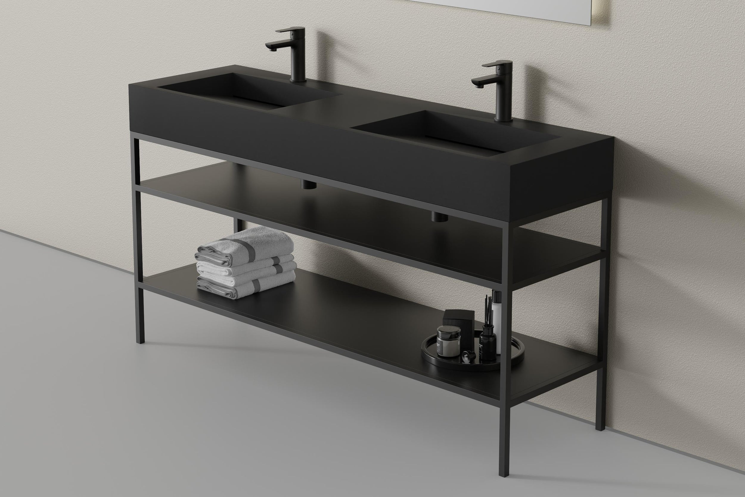 Console métallique pour lavabo 150S
