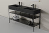 Console métallique pour lavabo 150S