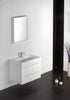 Meuble de salle de bains T730 blanc avec lavabo encastré
