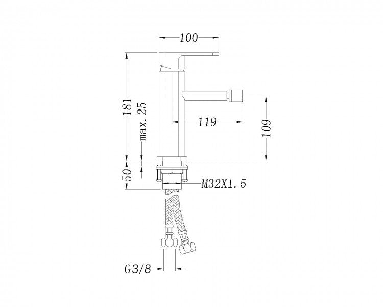 Mitigeur bidet 1238C