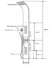 Colonne de douche 8815 avec thermostat SEDAL