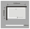 Receveur de douche Rectangulaire Acrylique