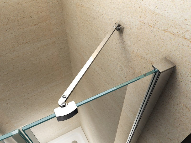 Douche ronde EX406 avec porte pivotante