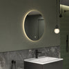 Miroir LED salle de bain rond 2712 - fonction anti-buée et réglage de la lumière - Ø 60 cm