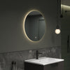 Miroir LED salle de bain rond 2712 - fonction anti-buée et réglage de la lumière - Ø 60 cm