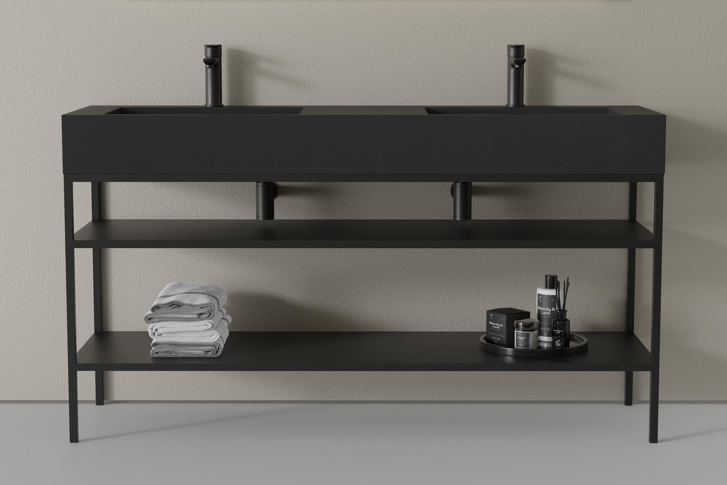 Console métallique pour lavabo 150S