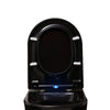 Abattant WC universel U1002 - avec éclairage LED - fonction Softclose - Noir brillant
