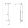 Système de douche 8921C Basic avec thermostat SEDAL