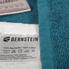 Bernstein Serviettes de bain PURECOTTON - Ensemble de 2 pièces Bleu pétrole & Blanc - 100% Coton - 30 x 50 cm