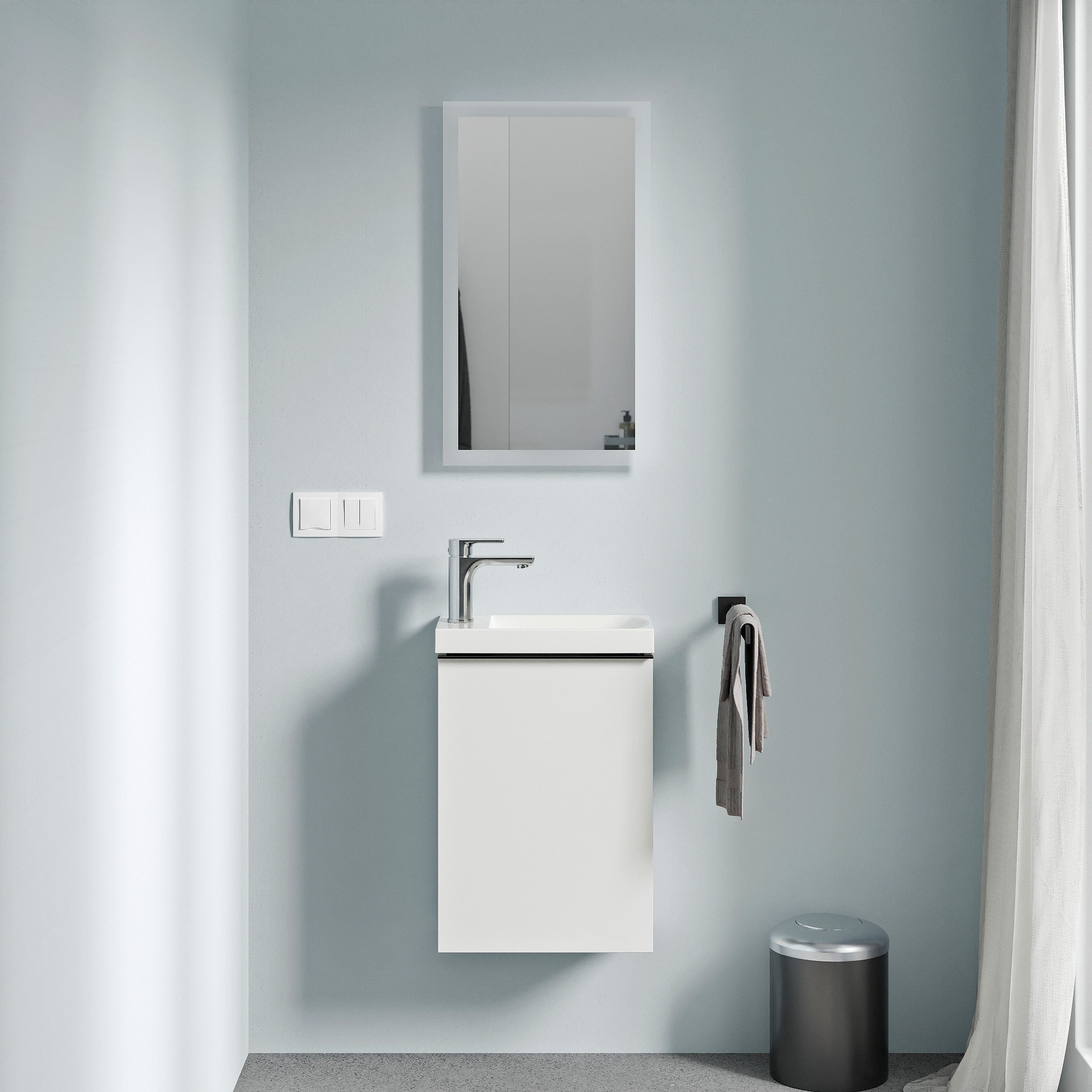 Meuble de salle de bain VIREO 40 cm avec lavabo