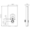 Ensemble complet - WC Japonais lavant PRO+ 1102 avec module sanitaire 805S en blanc